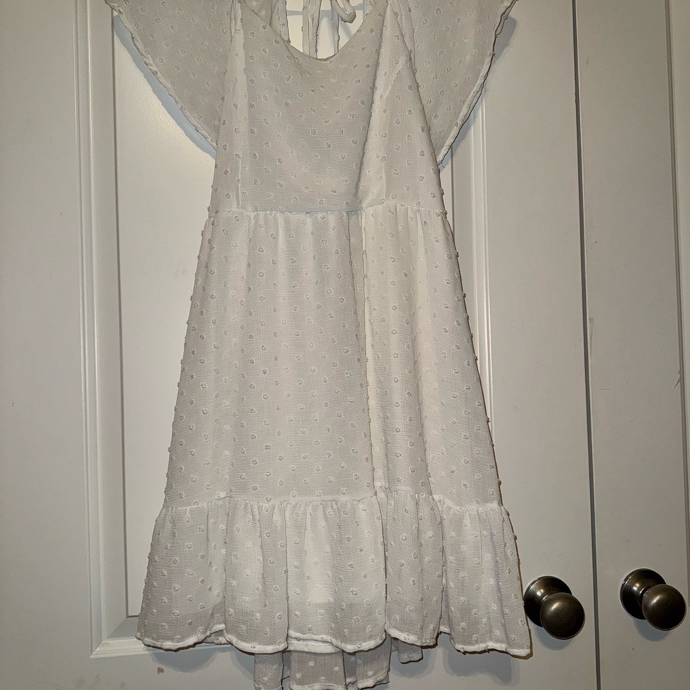 Altar'd State White Backless Dress
